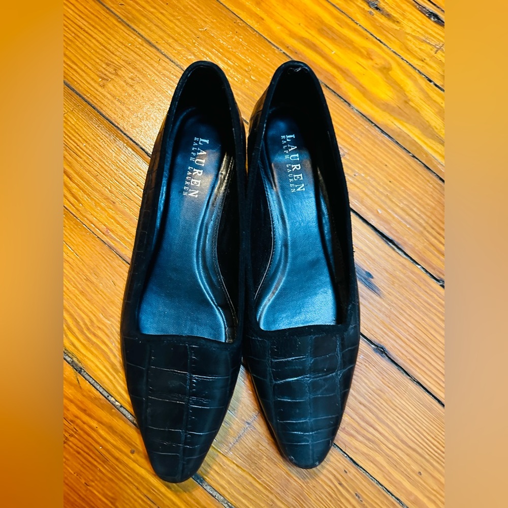 Lauren Ralph Lauren Women Flats Black Size 8 | minimum signs of wear